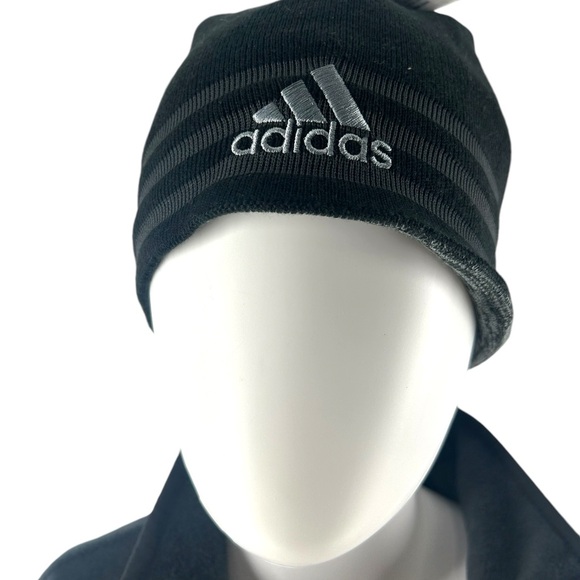 Adidas Climawarm Black Knit Beanie NWT - Picture 2 of 2